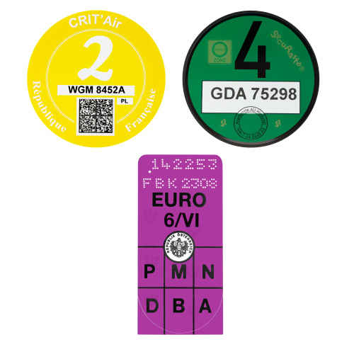 Eko nalepka Niemcy Austria Francja 